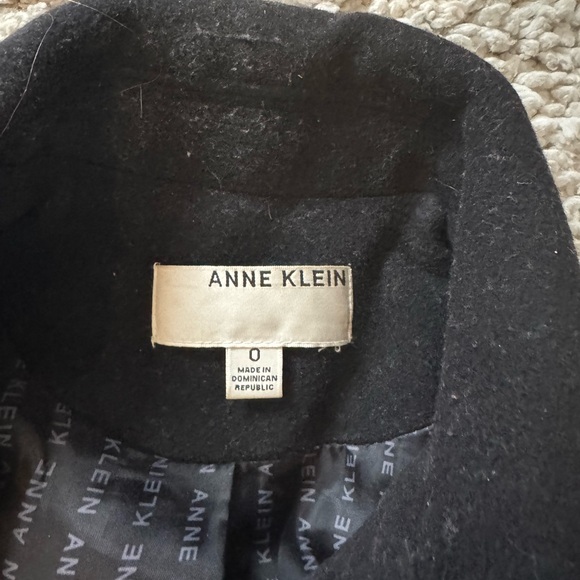 Anne Klein Classic Black Trench Coat - Picture 2 of 2